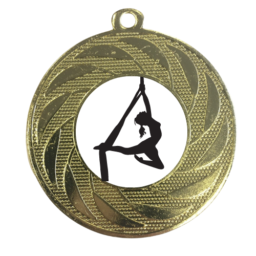 Flying Yoga Medal Award 50mm Aerial Yoga Anti Gravity