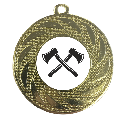 Axe Throwing Medal Award 50mm Bullseye WATL 