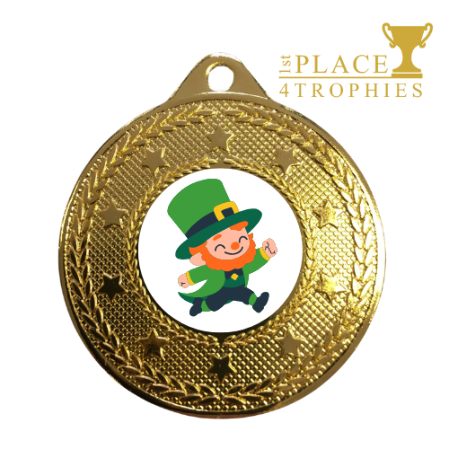 Leprechaun Medal Award St Patrick's Day Irish Celebration Competition Prize