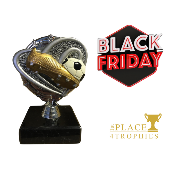 4.5" Mini Silver Football Boot Trophy
