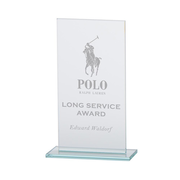 125mm Warrior Jade Glass Award  Personalised Laser Engraving at 1st Place 4 Trophies