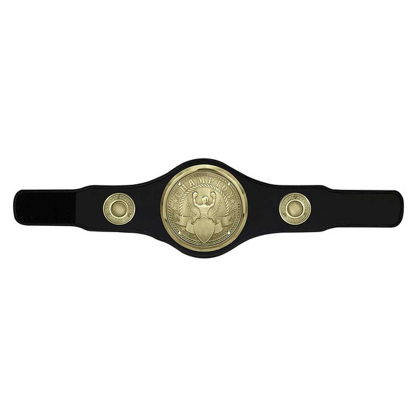 Black Champion Belt Ladies Award  Boxing Title Belt 1st Place 4 Trophies 