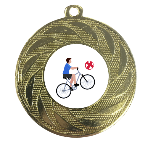 Cycle Ball Medal Award Free Personalised Engraving Radball Competition Prize