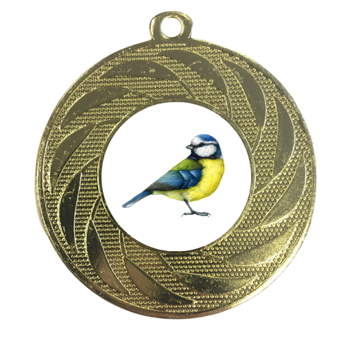 Big Garden Birdwatch Blue Tit Medal Nature Birdwatching Wingspan Personalised Engraving