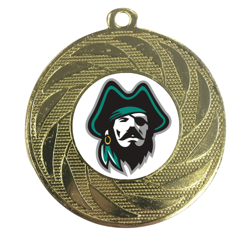 Pirate Medal 50mm Personalised Engraving Fancy Dress Stag Do Sports Team Party Prize