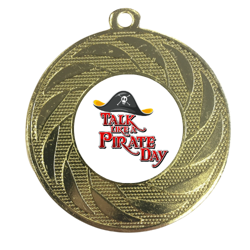 Talk Like a Pirate Day Medal Challenge Funny Prize Award