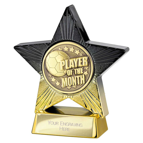 Superstar Football Player of Month Award Personalised Engraving