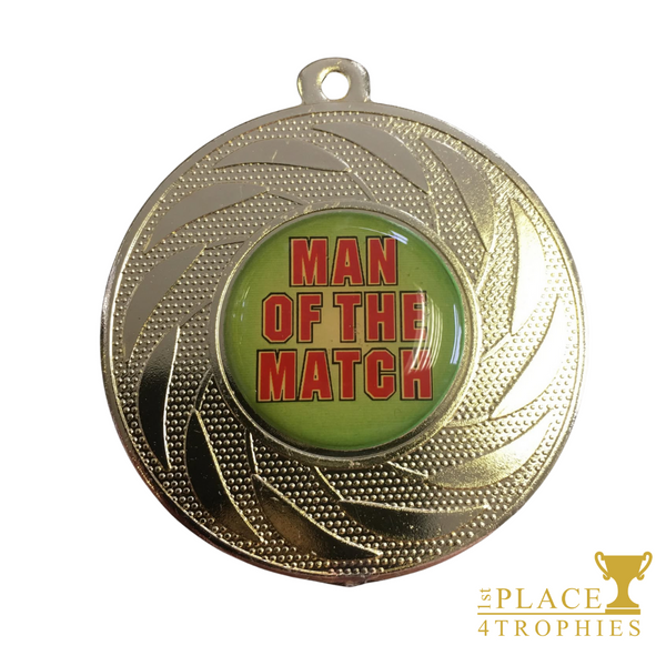 Man of the Match Medal Free Personalised Engraving