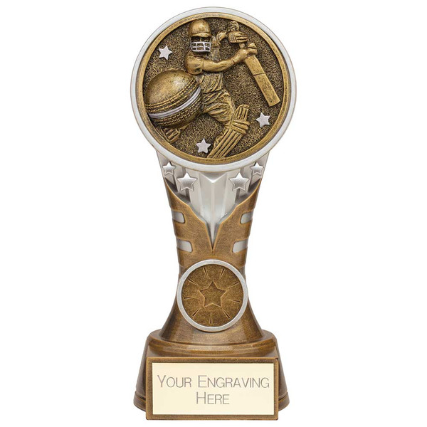 Ikon Tower Cricket Batsman Award Free Personalised Engraving