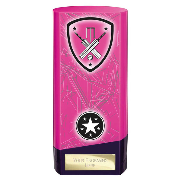 Prime Pink Cricket Award Free Engraving