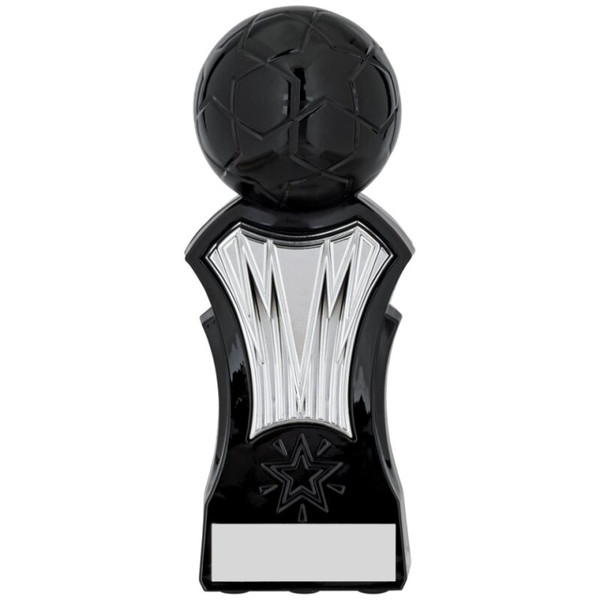 Football Trophy Strike Force Black & Silver Award 