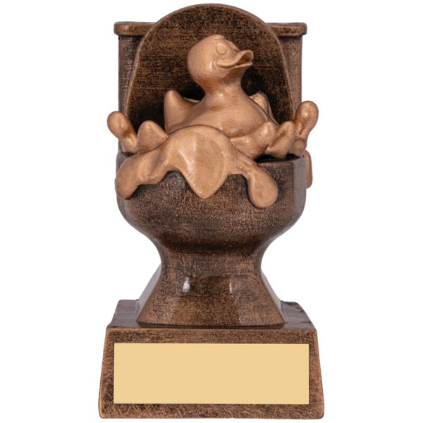 Mini Toilet Duck Trophy 100mm Novelty Award Personalised Engraving