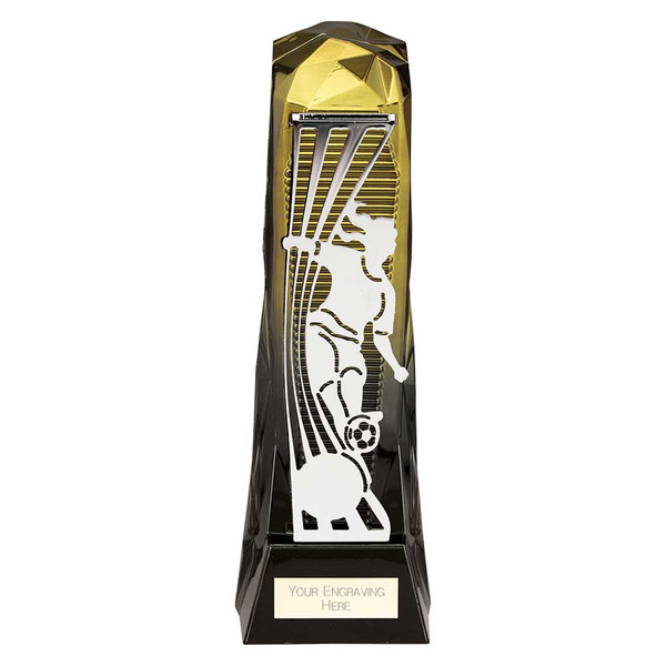 Female Football Award Black & Gold Free Personalised Engraving & Custom Logo