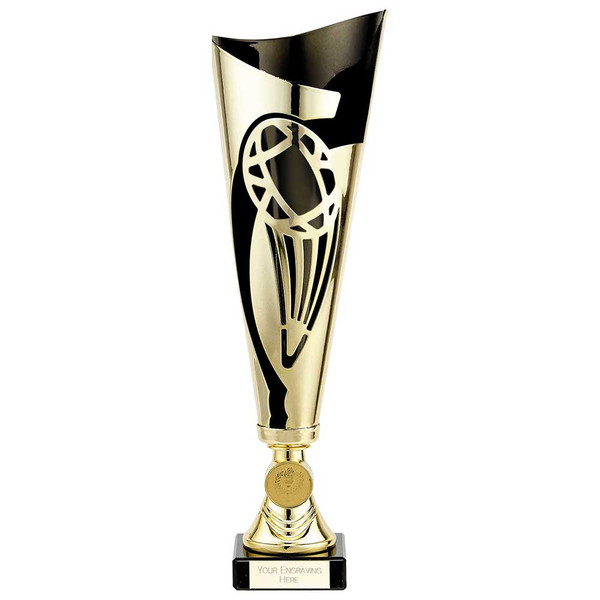 Champions Rugby Cup Gold & Black Laser Cup