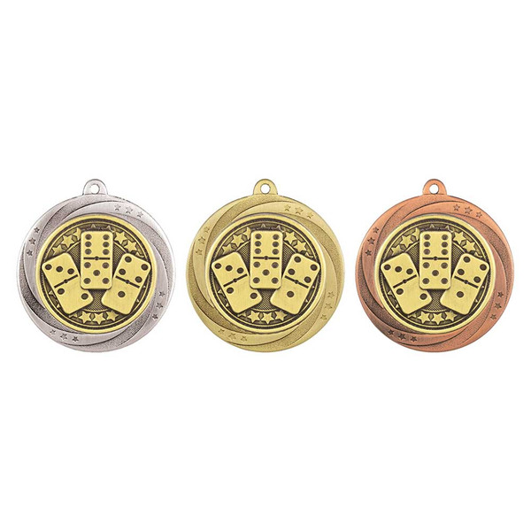 Superstar Dominoes Medal Award Gaming Prize Chickenfoot Concentration Muggins