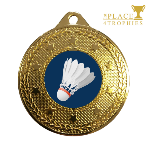 Badminton Medal Award With Personalised Engraving