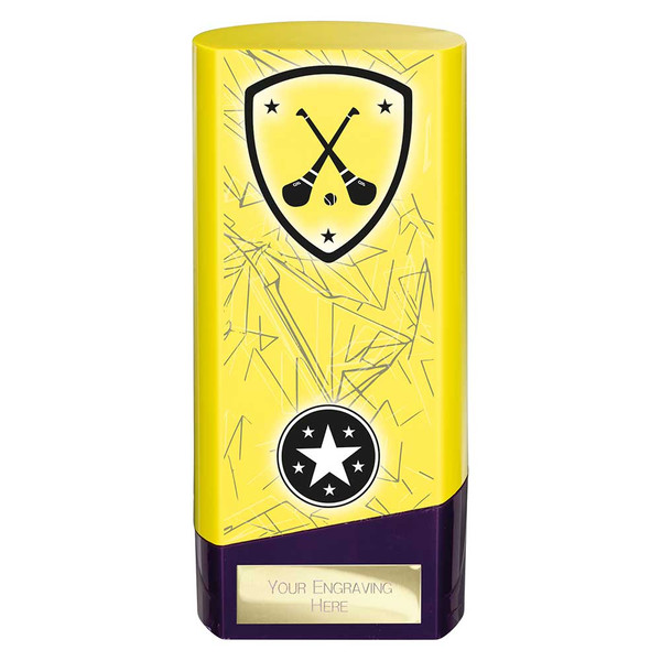 Hurling Award Prime Yellow Tower 6" Trophy