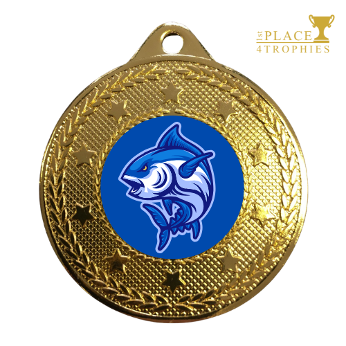 Tuna Medal Award Fishing Angling Sports Teams Competitions Free personalised engraving
