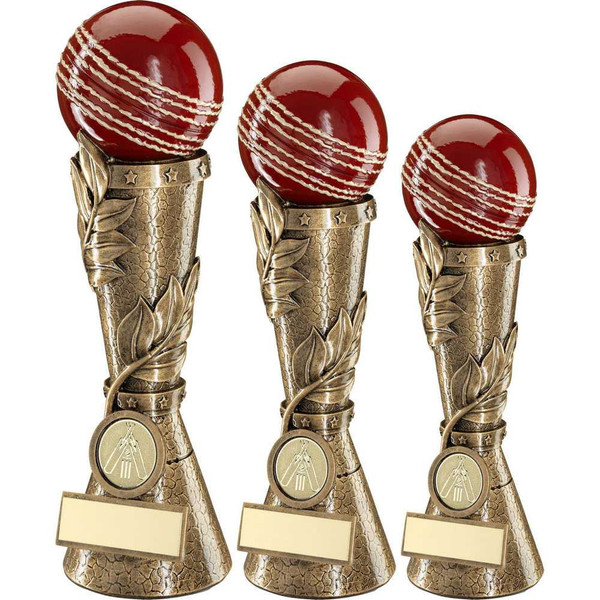 Cricket Ball Trophy Leaf Column County Club Award