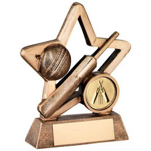 Women's Cricket Award 4.25" Resin Star Ladies Cricket Club Junior Team County Match Winners