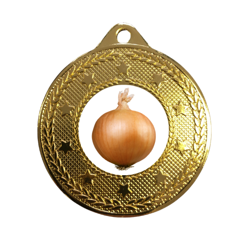Onion Medal Award Autumn Vegetable Competition Food Festival Prize