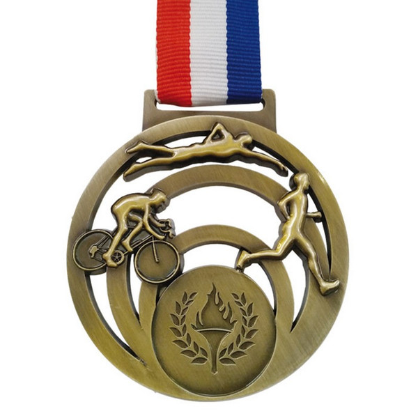 Triathlon Medal 60mm Add Your Own Club Logo