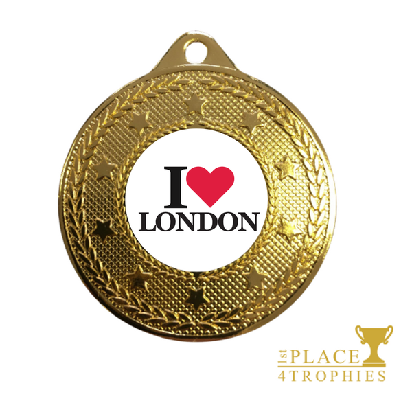London Medal I Love London Tourist Gift London Marathon 