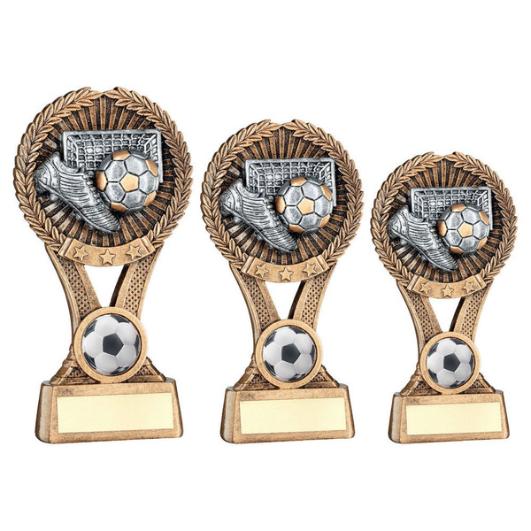Football Award Wreath Gold & Silver Trophy