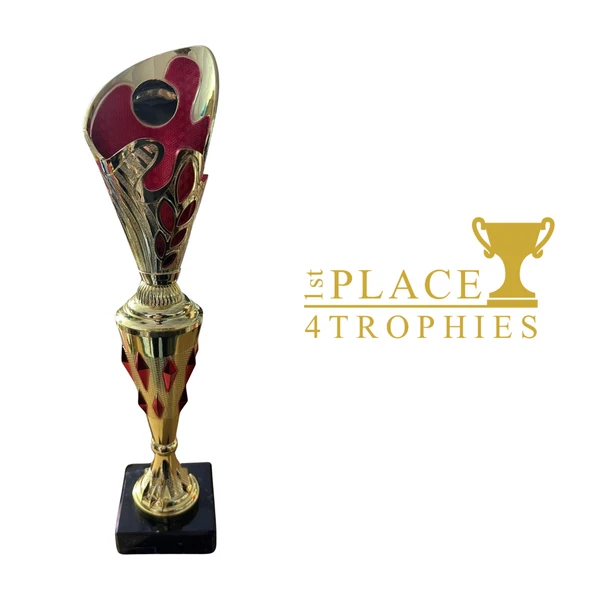 Gold & Red Jewel Award Personalised Engraving & Logo