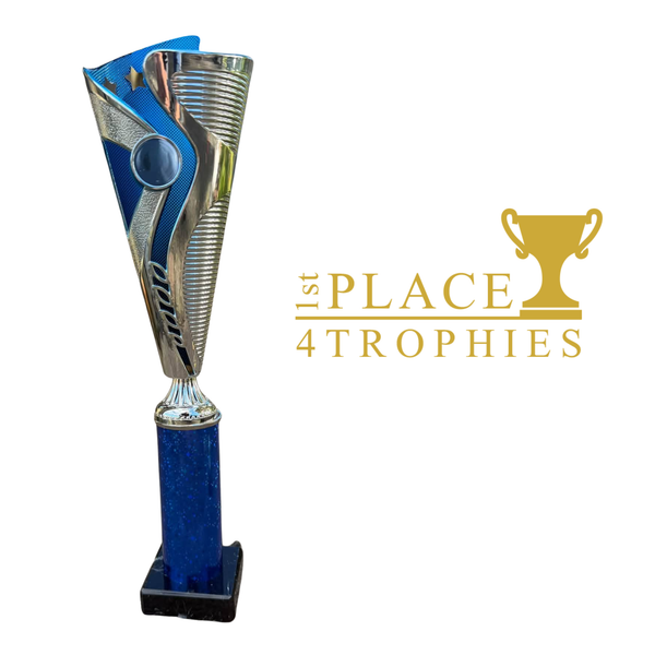 Silver & Blue Flute Column Award