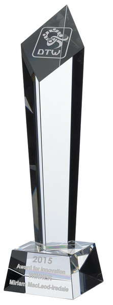 Obelisk Award - personalised award from 1st Place 4 Trophies