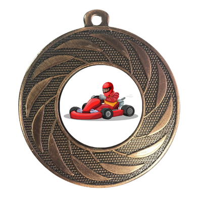 Go Karting Premium Racing Medals 50mm Prize Award. Available in gold ...