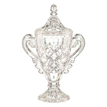 Lindisfarne Champions Crystal Vase & Lid Premium Lead Free Crystal 