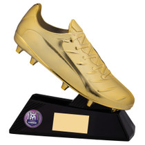 Football Award Metallic Gold Boot Galaxy Football Trophy 