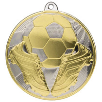 Premiership Football Medal 60mm Silver & Gold Free Engraving 