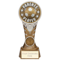 Parents' Player Award Football Trophy Engraved With Custom Club Logo End of Season Trophy 