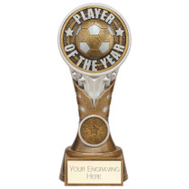 Player of the Year Award Football Trophy Engraved With Custom Club Logo End of Season Trophy 