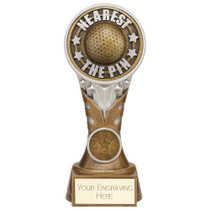 Nearest the Pin Golf Trophy Golfing Award Engraved With Custom Club Logo