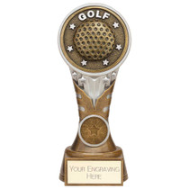 Golf Trophy Golfing Award Engraved With Custom Club Logo