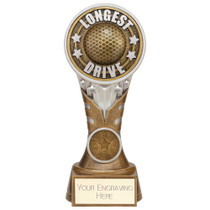 Longest Drive Golf Trophy Golfing Award Engraved With Custom Club Logo