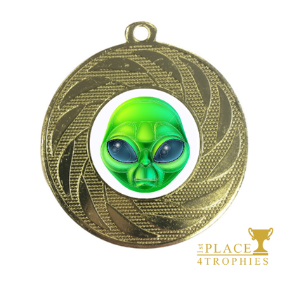 Alien Medal Award Party Prize Space Theme Birthday School Reward