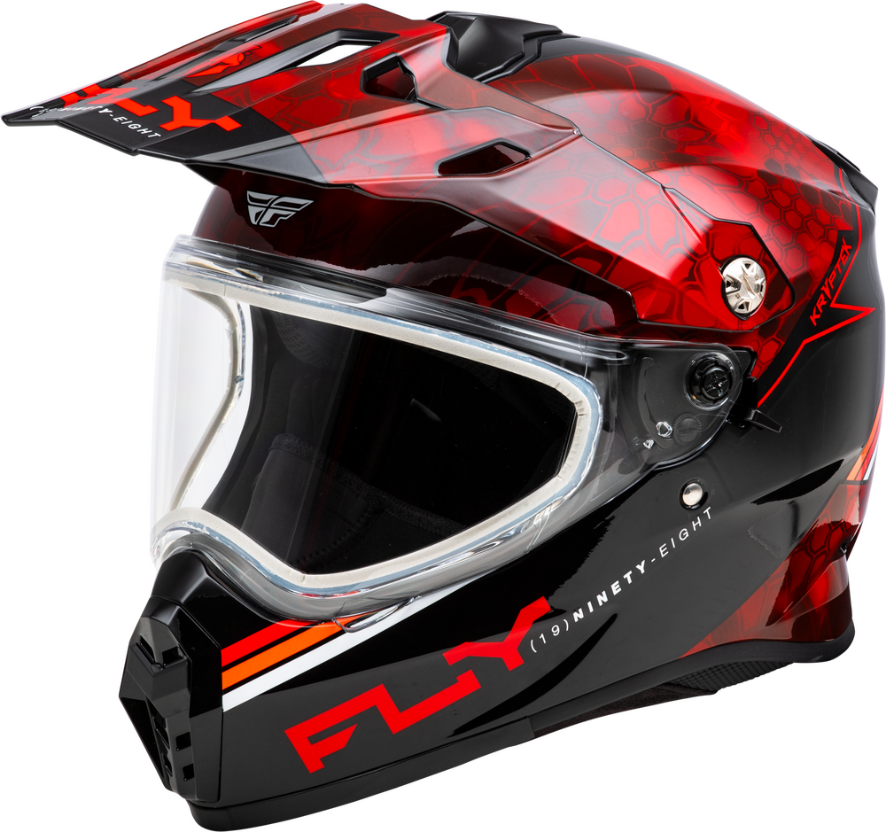 Trekker Cw Conceal Helmet Dual Shld Red/Black 2X-Large; 73-313582X
