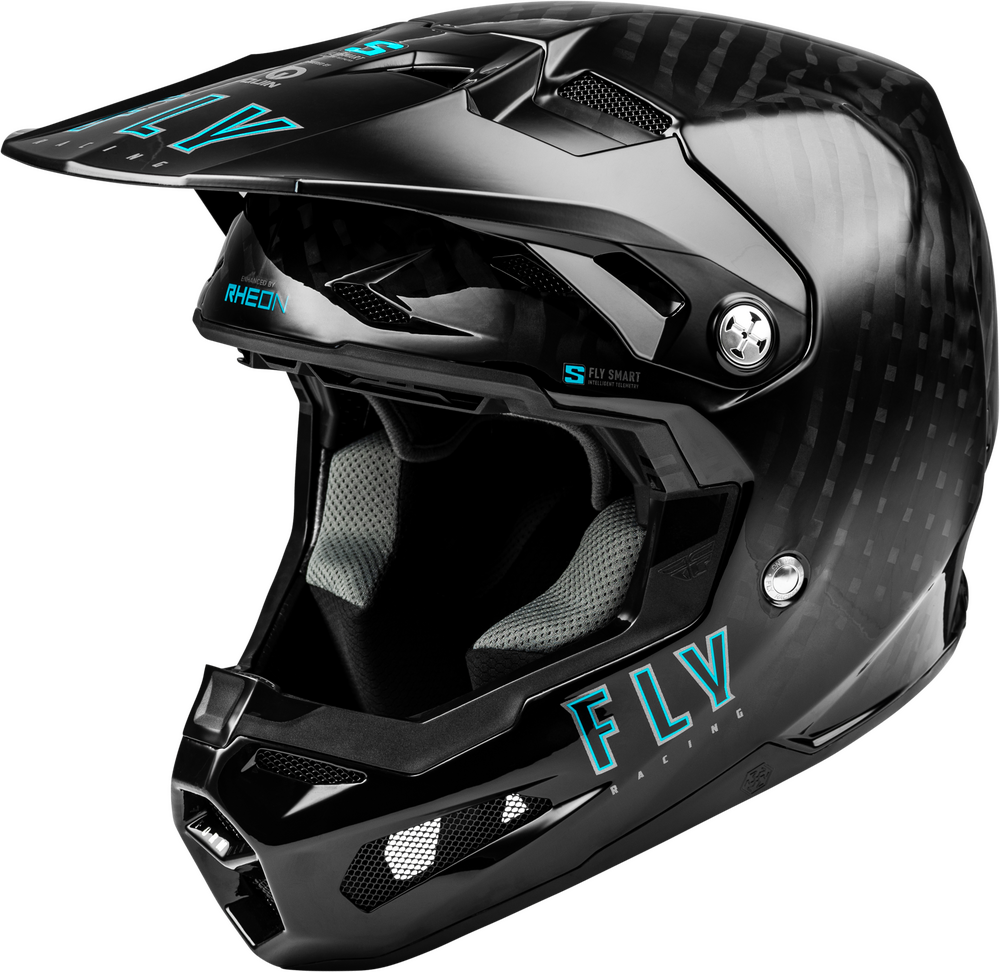 custom carbom motorcycle helmets Carbon Fiber Iron King Helmet with Blue Visor plush interior is wrapped in a carbon composite shell Carbon Fiber Forged Motorcycle Helmet