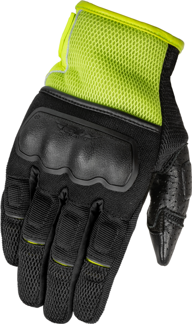FLY RACING COOLPRO FORCE GLOVES BLACK/HI-VIS 2X 476-41282X