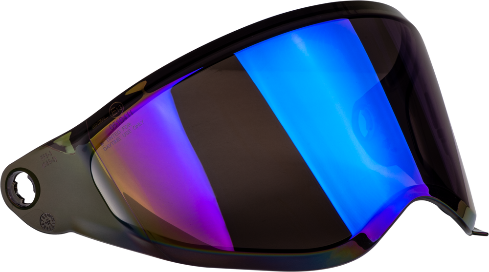 FLY RACING TREKKER HELMET FACE SHIELD BLUE IRIDIUM 73-88553