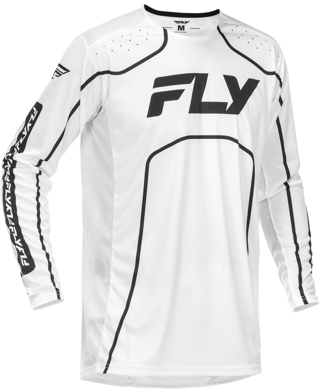 YOUTH RAYCE BICYCLE JERSEY WHITE/BLACK YL