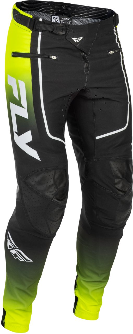 YOUTH RAYCE BICYCLE PANTS LIME/BLACK/WHITE SZ 18