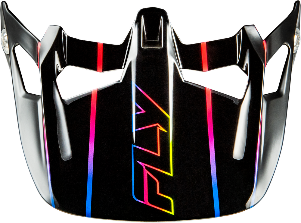 WERX-R CARBON FLOW VISOR BLACK/MULTI