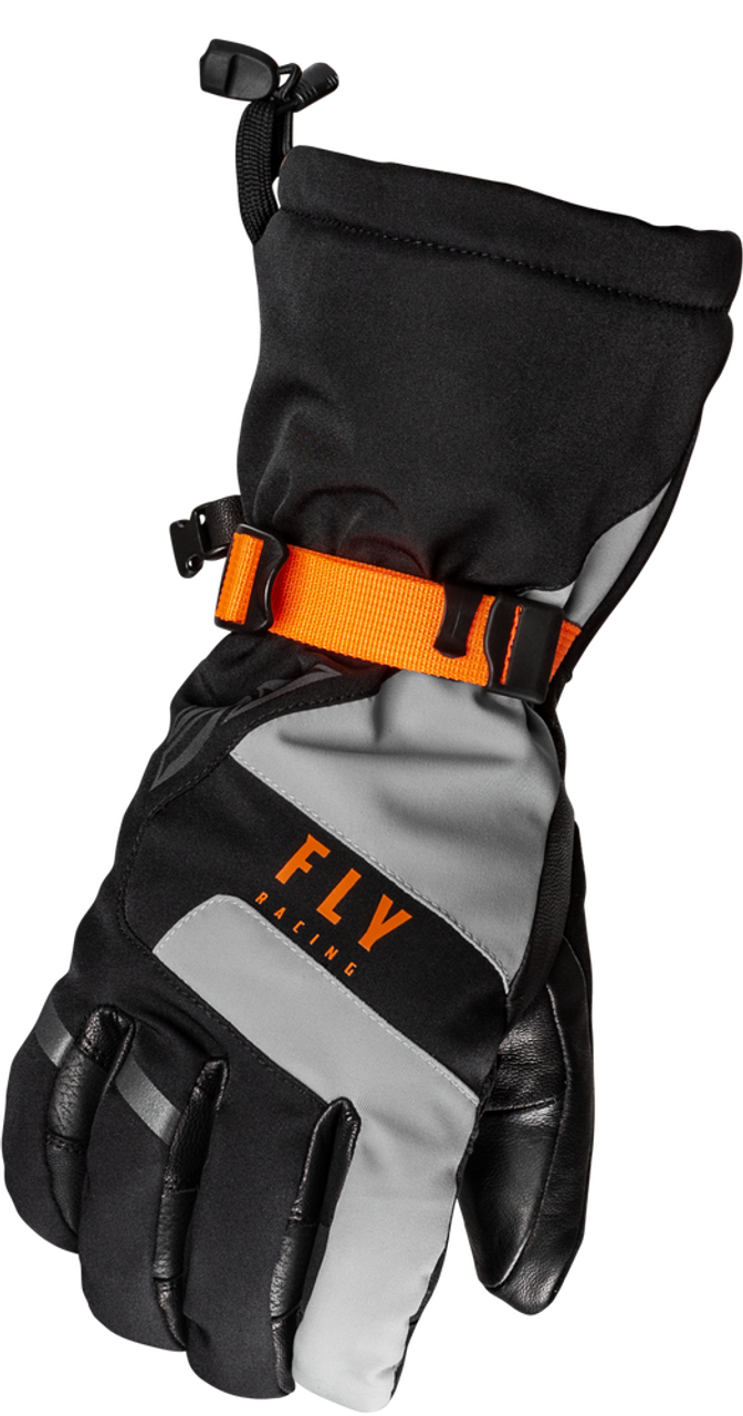 FLY RACING HIGHLAND GLOVES BLACK/GREY/ORANGE SM 363-3952S FLY RACING HIGHLAND GLOVES BLACK/GREY/ORANGE SM 363-3952S