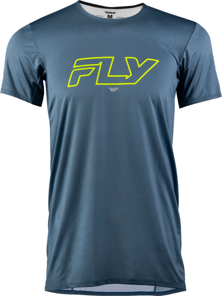 FLY MTB ENDURO SHORT SLEEVE JERSEY SLATE/HI-VIS 2X